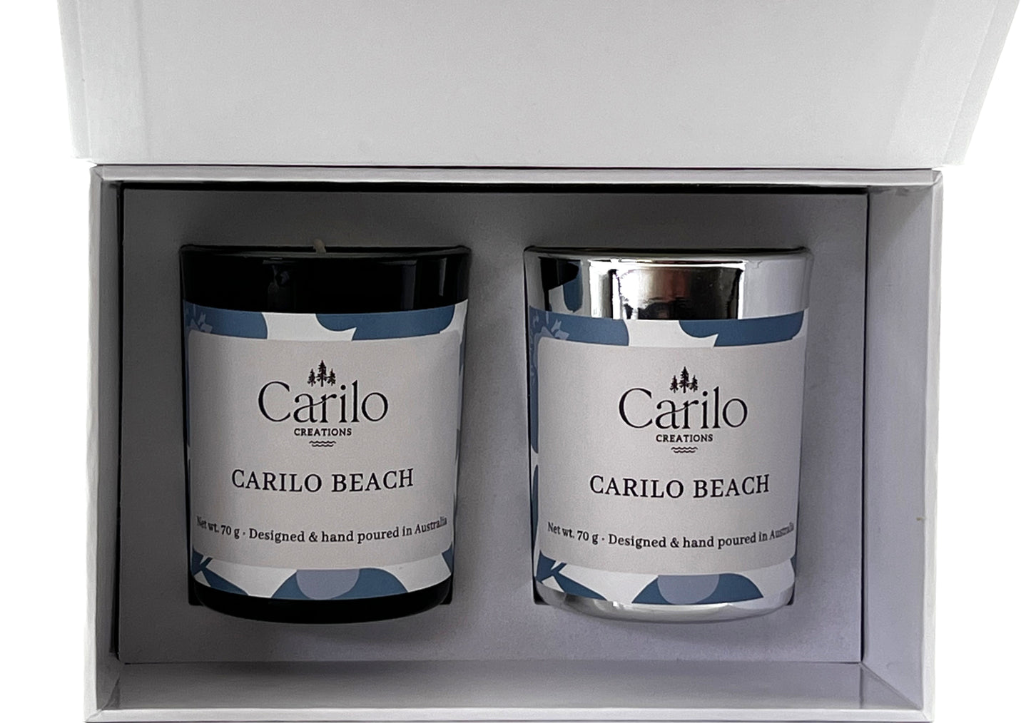CARILO BEACH - DELUXE DUO SCENTED CANDLES - 70g each