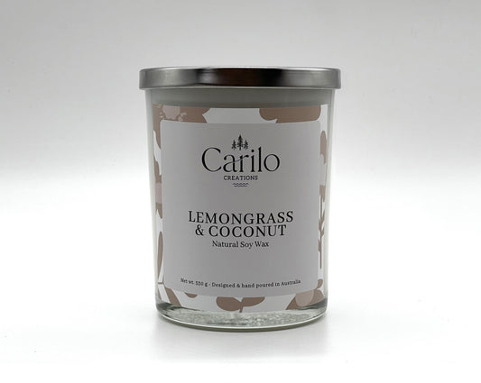 LEMONGRASS & COCONUT SCENTED CANDLE - 530g